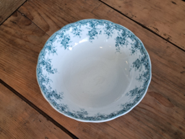 Societe Ceramique Andree petrol hoge ronde schaal 24 cm