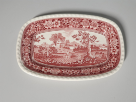 Villeroy en Boch Rusticana rood middelgrote Serveerschaal 30,5 x 20 cm