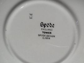 Engels Copeland Spode's Tower rood set 8x espresso kop en schotel