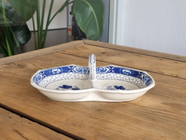 Societe Ceramique Butterflij serveerschaaltje met greep