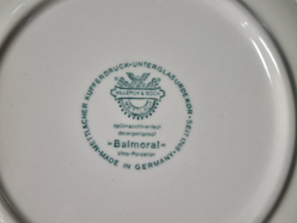 Verkocht = Villeroy & Boch Balmoral blauw serviesset 20 delig