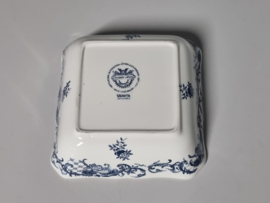 Verkocht = Villeroy en Boch Valeria blauw vierkante schaal 15 cm