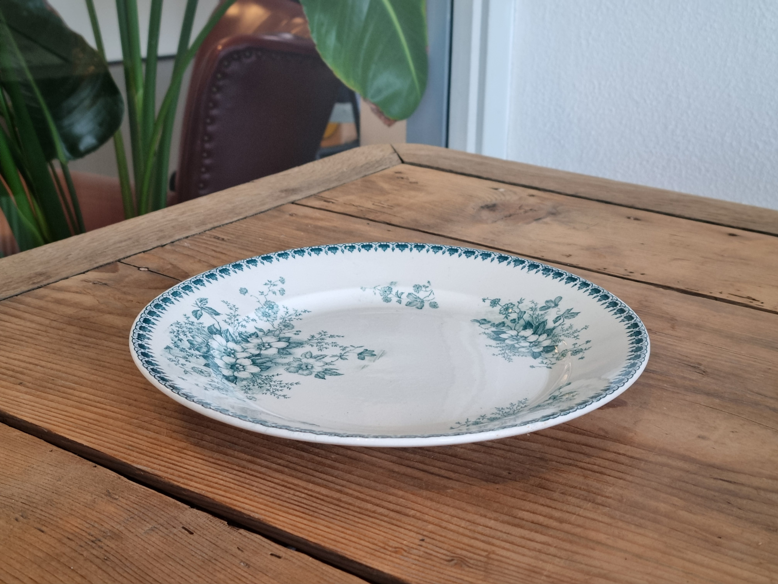 Societe Ceramique decor Anna petrol groen plat dinerbord 23,5 cm