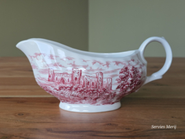 Engels rood Hostess Tableware Olde Country Castles sauskom