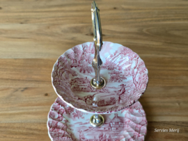 Engels rood The Hunter by Myott Etagere 2-laags