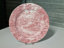 Engels rood Dickens Coaching Days Serveerbord 28 cm