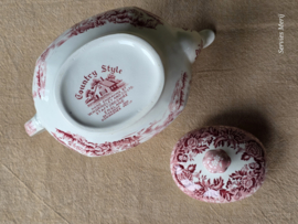 Engels rood Grindley Country Style theepot