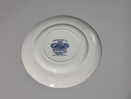 Verkocht = Engels blauw Grindley Country Inns ontbijtbord 20 cm