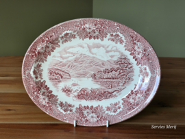 Engels rood English Ironstone Tableware EIT ovale schaal 29 cm (Windermere)