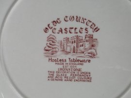Engels rood British Anchor Olde Country Castles plat dinerbord 25,5 cm