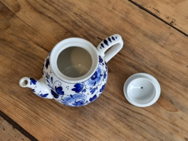 Delft blauw Societe Ceramique Theepotje 4-rings van het Tete-a-Tete-stel