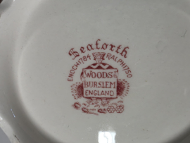 Engels rood Woods Burslem England Seaforth theepot 12 cm
