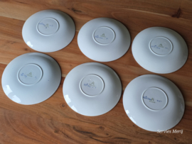Royal Copenhagen Tranquebar Trankebar set 6x kop en schotel 10 cm