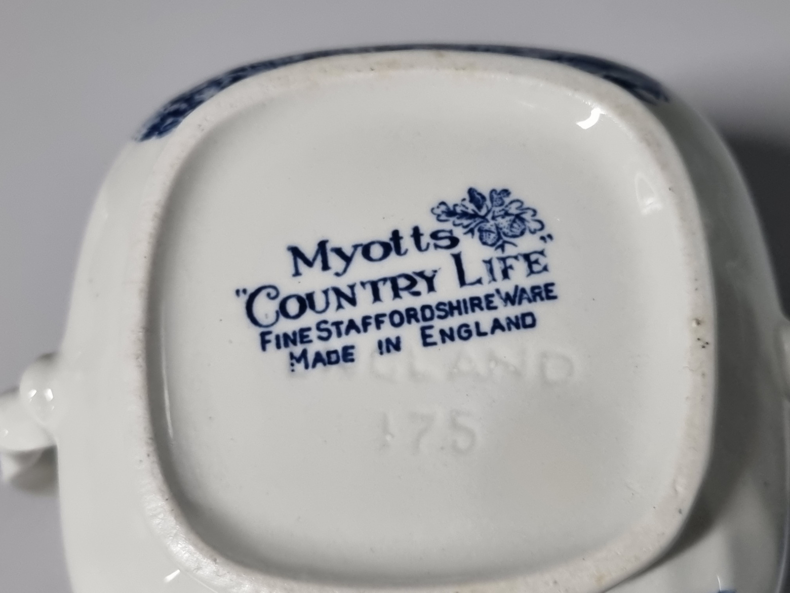 Engels blauw Myott's Country Life Roomstel