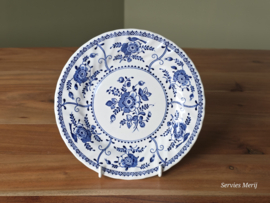 Engels blauw Johnson Bros Indies bordje 18 cm