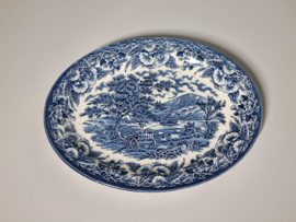 Engels blauw  Ironstone EIT Ltd England Serveerschaal 28,5 cm