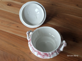 Villeroy en Boch Valeria rood dekschaal terrine