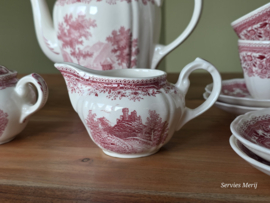 Villeroy en Boch Burgenland rood koffieservies 10 personen