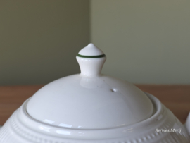 Wedgwood Windsor Theepot 1 liter (dekselknop groen randje)