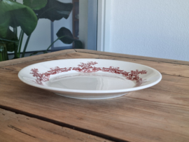 Petrus Regout Alhambra rood plat dinerbord 24 cm