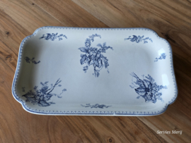 Meibloem Petrus Regout rechthoekige schaal 38 cm (hoekig model)