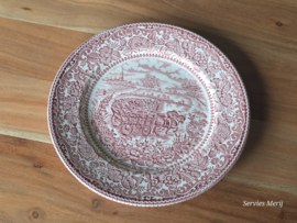 Engels rood English Ironstone Tableware EIT plat dinerbord 24 cm (Home Farm)