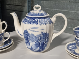 Villeroy en Boch Burgenland blauw Koffieservies 8-pers.