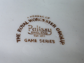 Engels Palissy Game Series ovale schaal 30 cm (afbeelding fazant )