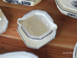 Landschap Zwart Societe Ceramique compleet servies 8 personen