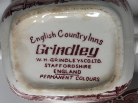 Engels rood Grindley Country Inns Suikerpot met oren