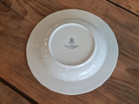 Boch Belgium MRL wit/blauw diep bord 22,5 cm