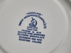 Engels blauw Enoch Wedgwood Woodland ontbijtbordje 20 cm