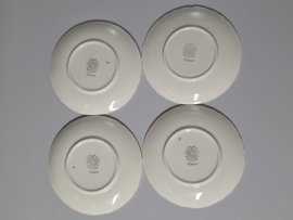 Villeroy en Boch Valeria rood set 4x soepkom met schotel (oude versie!)