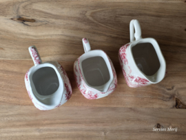 Engels rood Set 3x mix & match kannetje