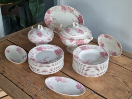 Frans Luneville K&G decor Plantane rood Eetservies 12-persoons