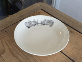 Petrus Regout diep bord Brouwersgracht Prinsengracht 20,5 cm