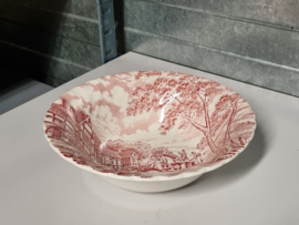 Engels rood Myott Royal Mail hoge ronde schaal 21,5 cm