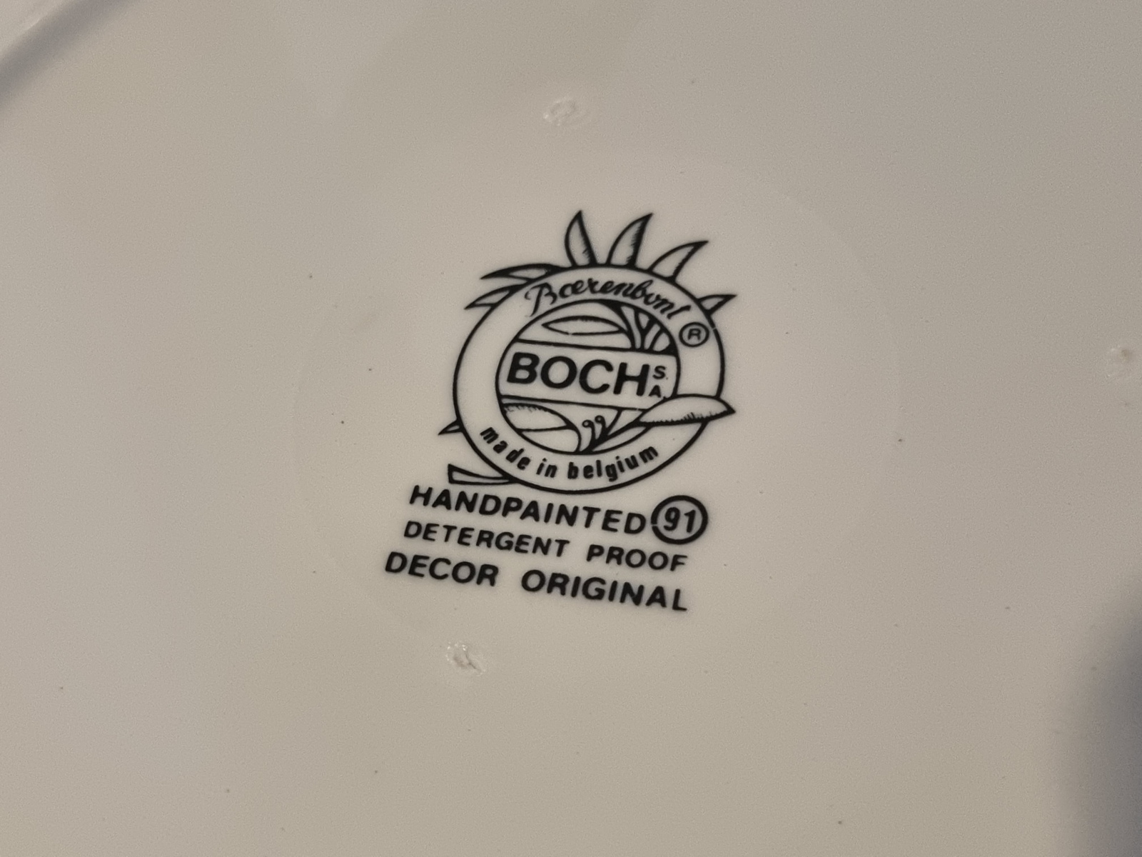Boerenbont Boch Dealerbord 27,5 cm