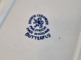 Societe Ceramique Butterflij set 3x Beleg-Vlees-Zuurschaaltje (creme)