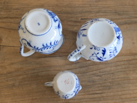 Zwiebelmuster onbekend merk Set 3x kannetje