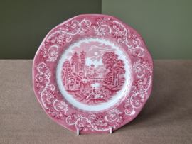 Engels rood Enoch Wedgwood decor River Scene Dinerbord 25 cm