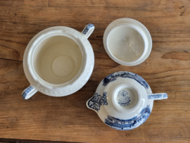 Boerenhoeve blauw Societe Ceramique Koffieservies 8-pers.