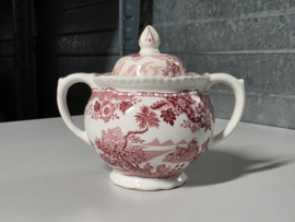 Engels rood Woods Burslem England Seaforth suikerpot