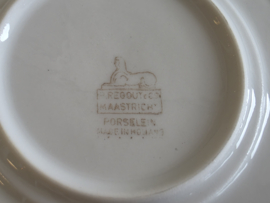 Regout OXO set 4x Bouillon kop en schotel hotelporselein