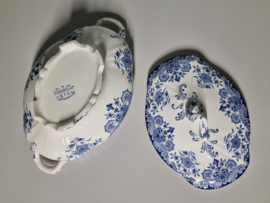 Boch BFK decor Dordrecht blauw kleinste Dekschaal Terrine
