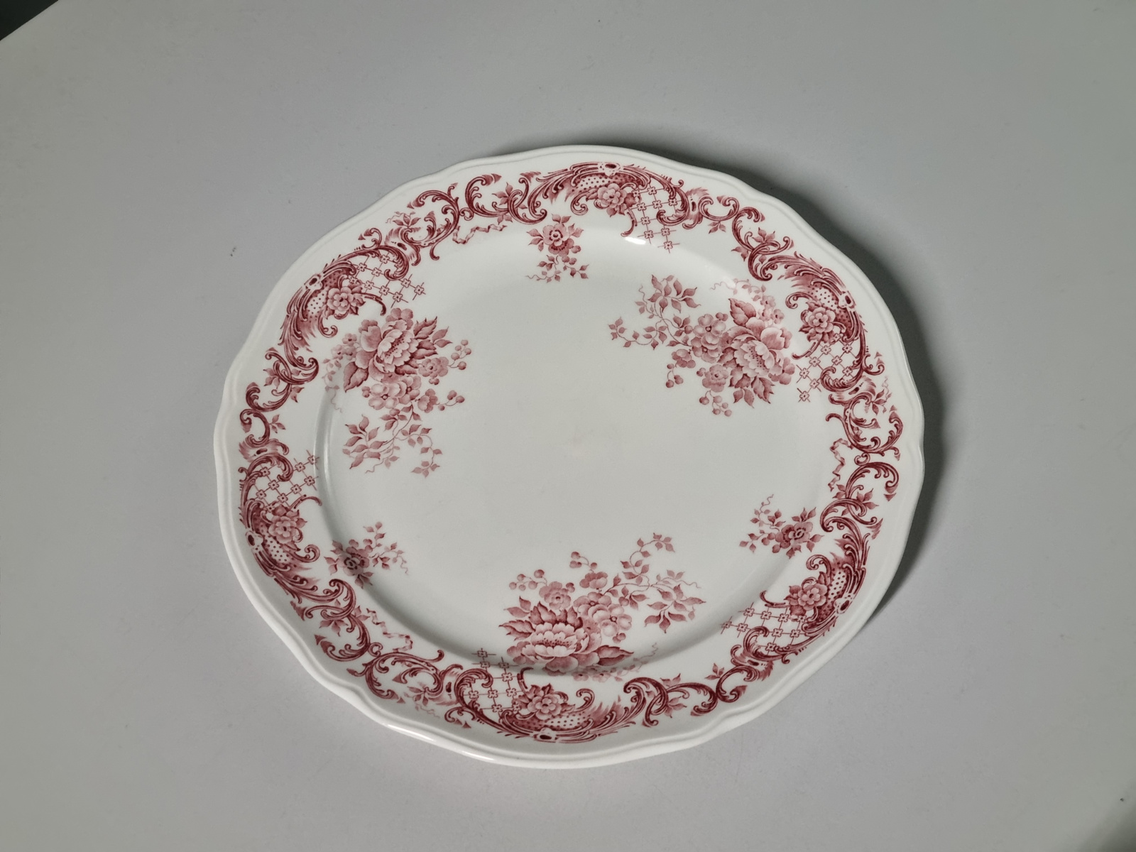 Villeroy en Boch Valeria rood plat dinerbord 23,5 cm