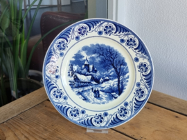 Landschap Blauw Societe Ceramique ontbijtbord 21,5 cm (kerk)