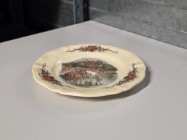 Frans Sarreguemines Obernai onbijtbord 21,5 cm (paarden)