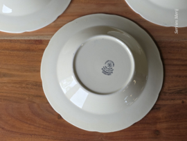 Boerenhoeve Zwart Societe Ceramique set 3x diep pasta curry bord  23,5 cm