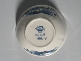 Engels Mason's Fruit Basket blauw  hoge Kom 12 cm